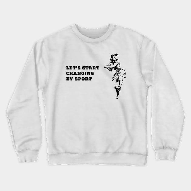 Describe your mental health,enjoy your life and be optimist Crewneck Sweatshirt by fatita.Art